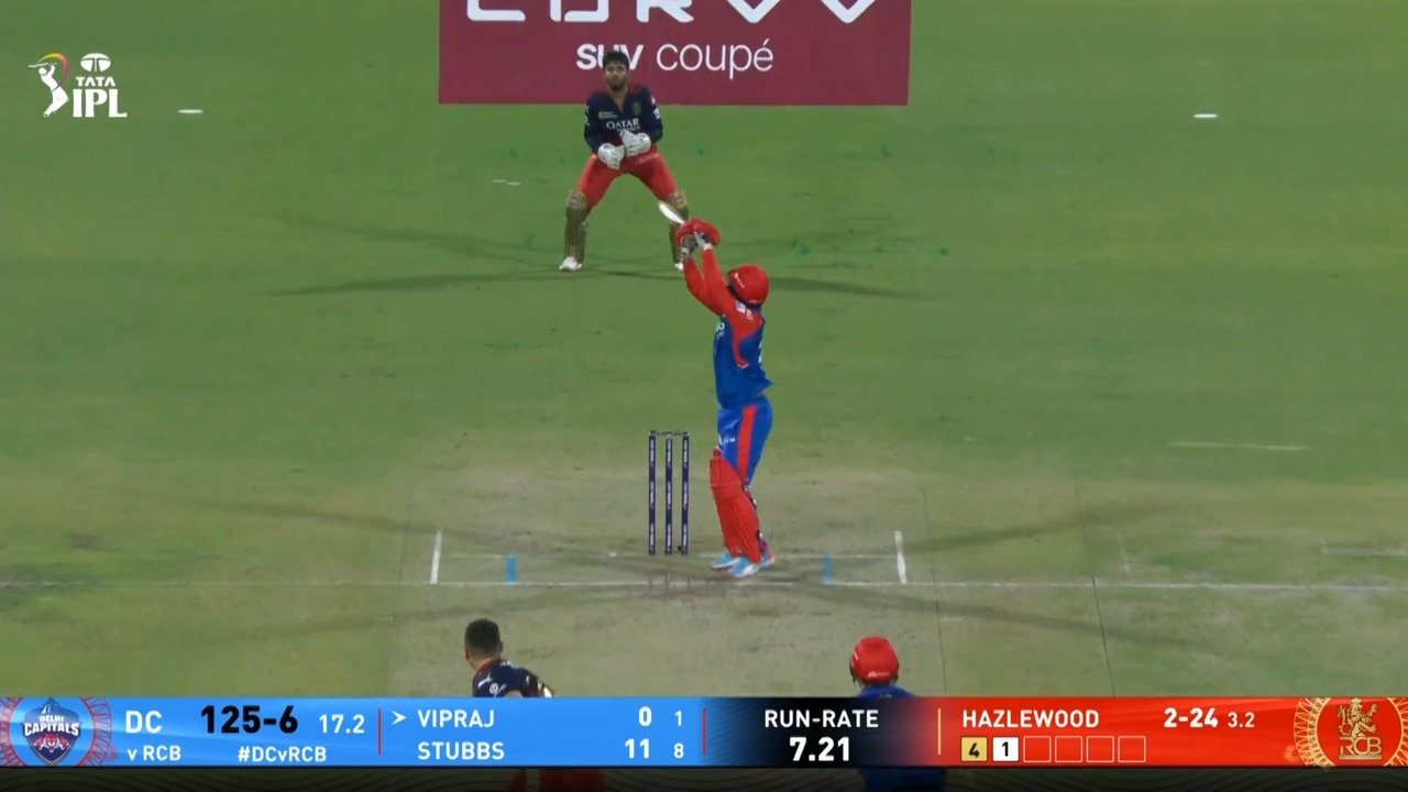 IPL 2025 M46: DC vs RCB - Vipraj Nigam Six