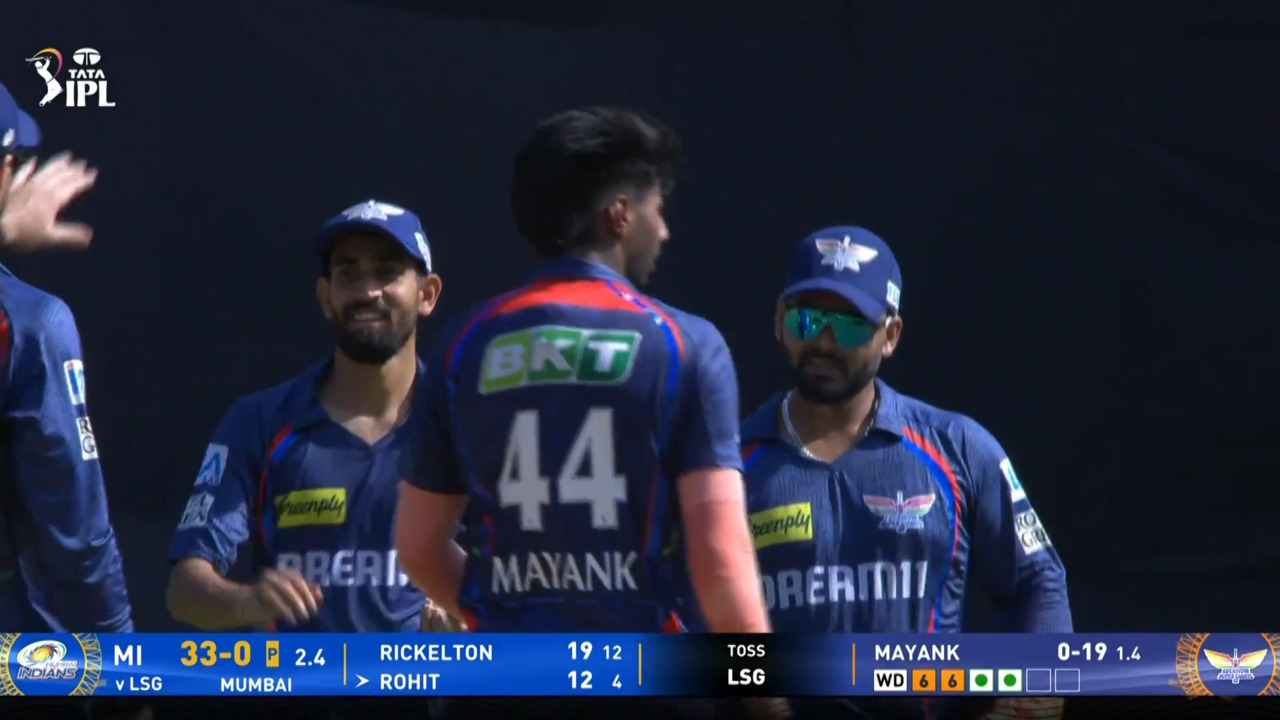 IPL 2025 M45: MI vs LSG - Rohit Sharma Wicket