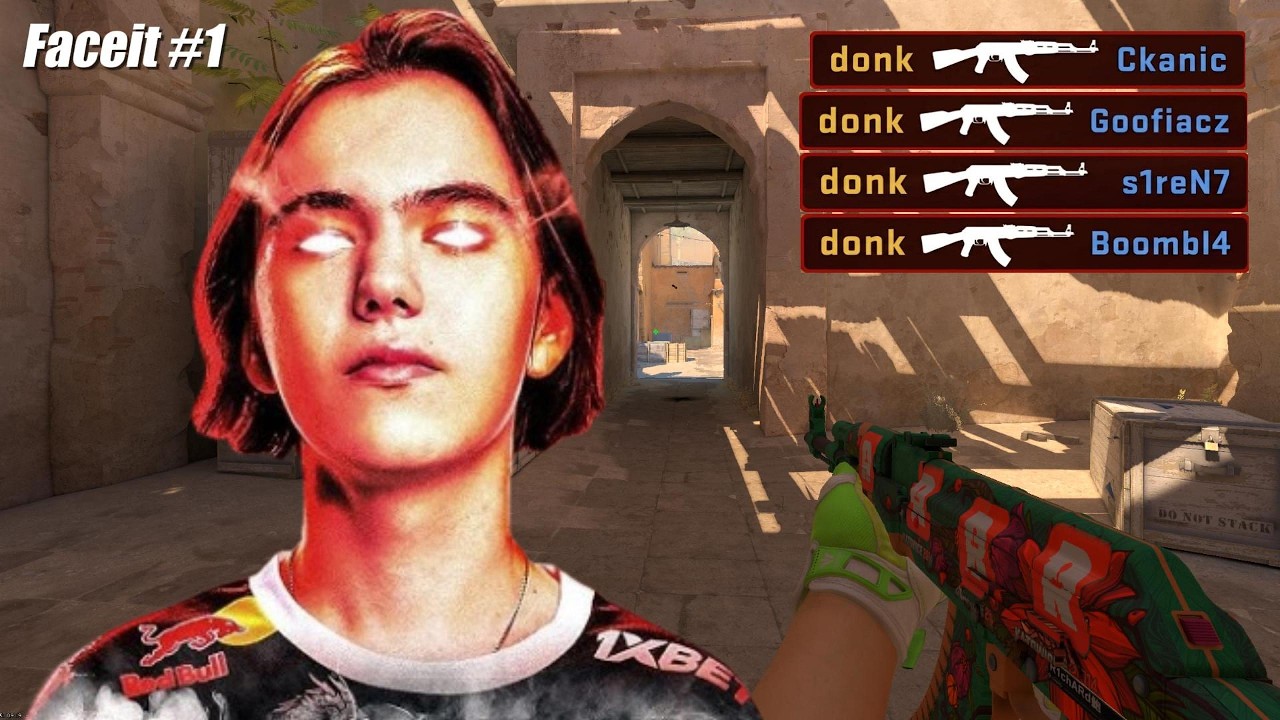 donk is just BREAKING every Pro's Spirit | FACEIT background