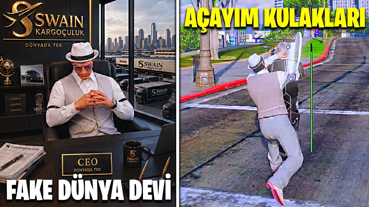 Hile İle FAKE KARGOCU OLUP MEKANİK BASTIM !? (Fivem Hile Troll) background