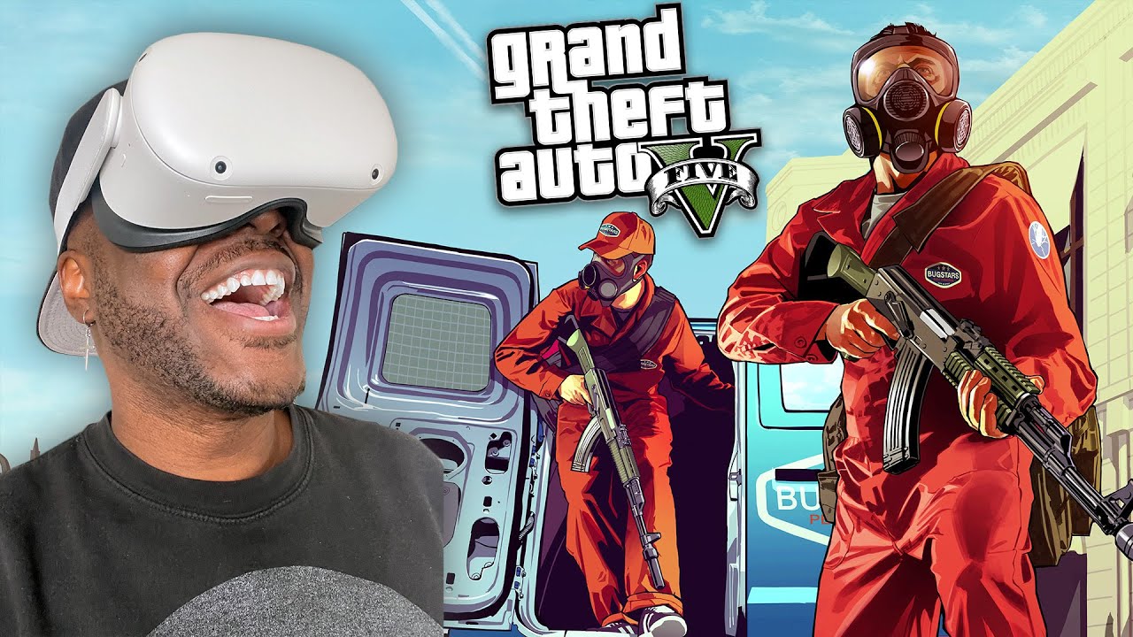 GTA 5 In VR Is CRAZY! (*JEWELRY STORE HEIST*)
