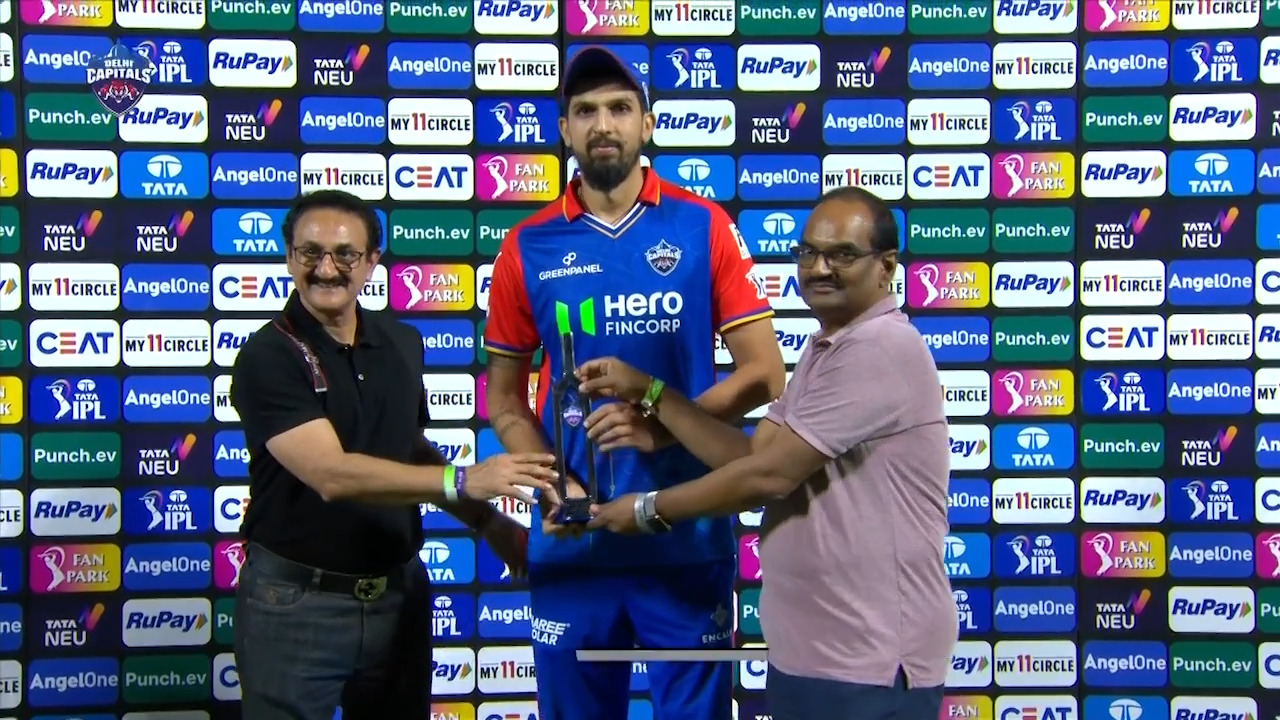 M64: DC vs LSG – Player of the Match – Ishant Sharma background