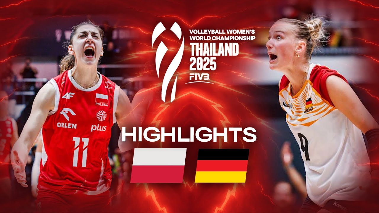 Poland 🇵🇱 vs. Germany 🇩🇪 - Highlights | Women's World Championships 2025 background