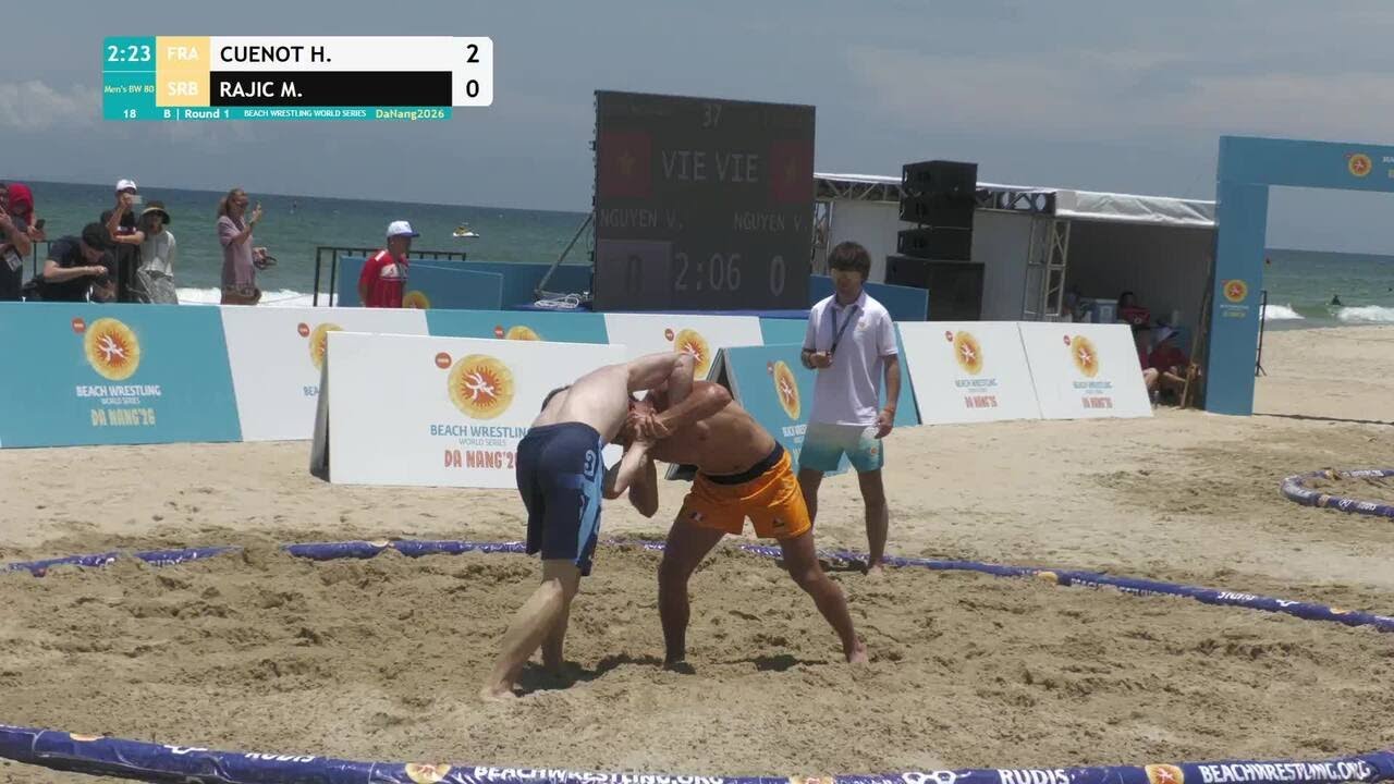 Hugo Jose Fabien CUENOT (FRA) vs. Miljan RAJIC (SRB) • B | Round 1 • Men's BW 80Kg
