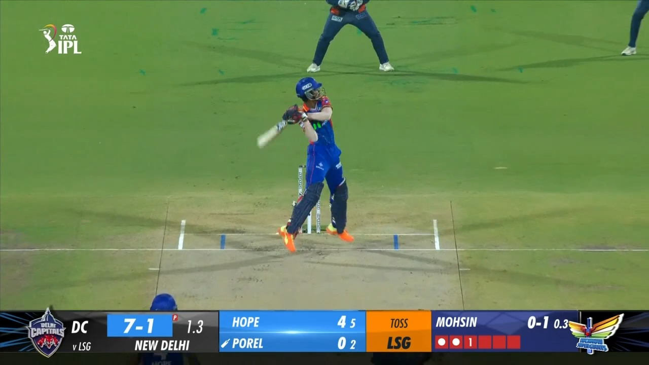 M64: DC vs LSG – Abishek Porel Six