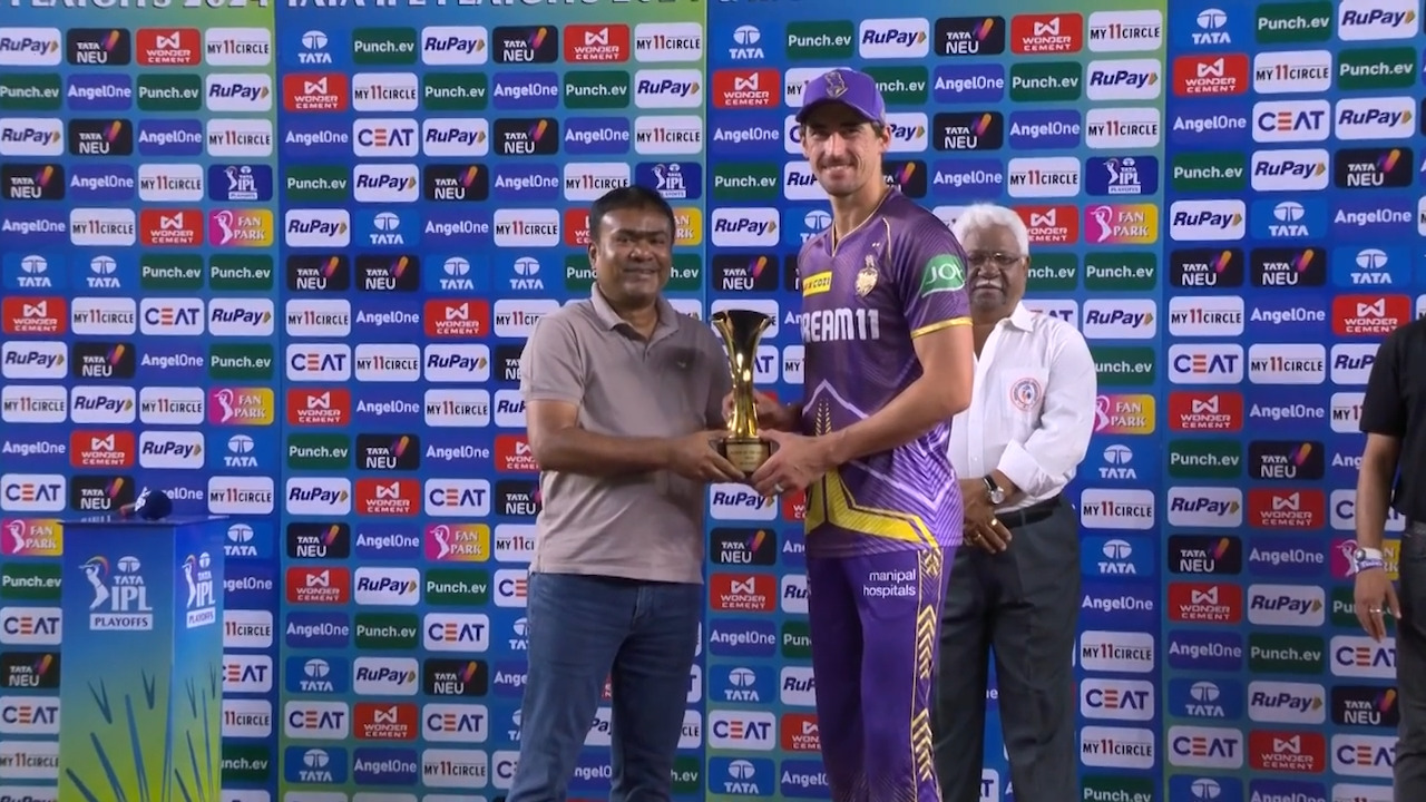 Q1: KKR vs SRH – Player of the Match – Mitchell Starc