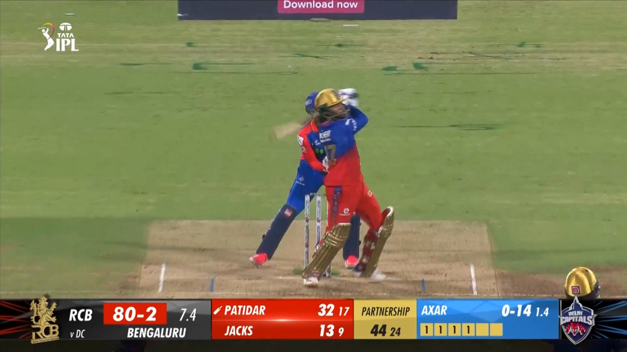 M62: RCB vs DC – Rajat Patidar Six