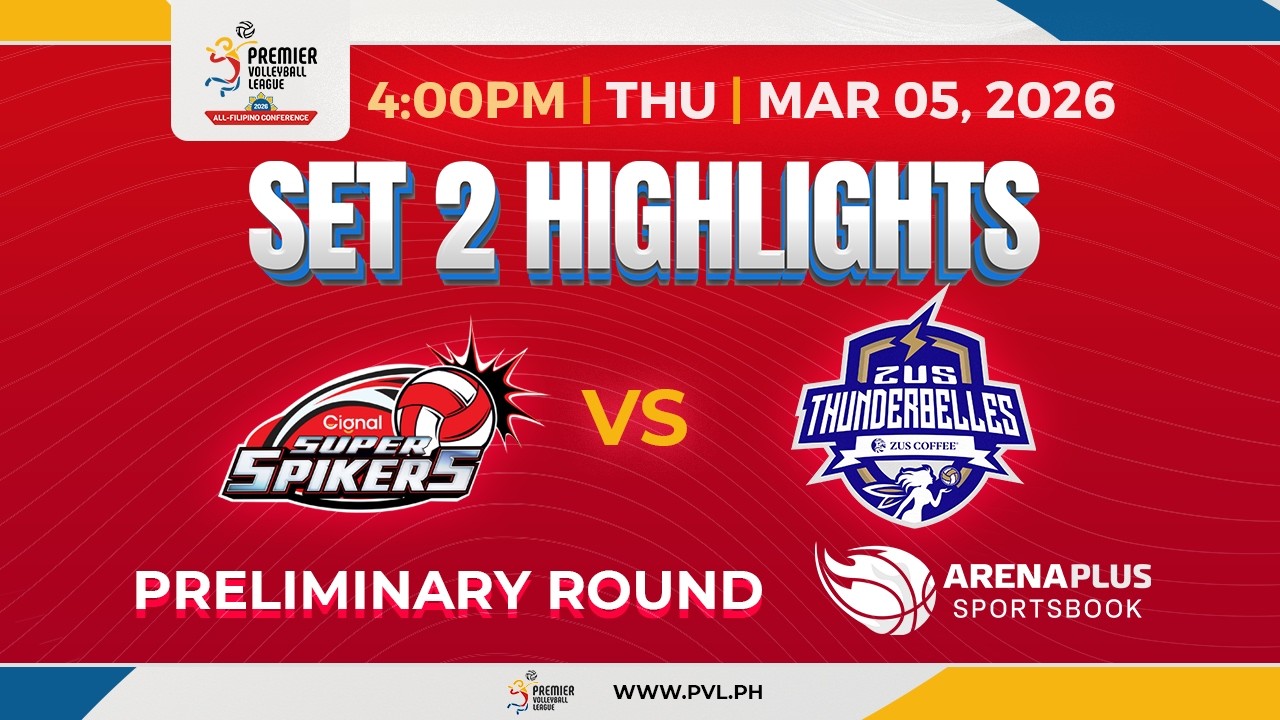 Cignal vs. Zus - 2nd Set Highlights