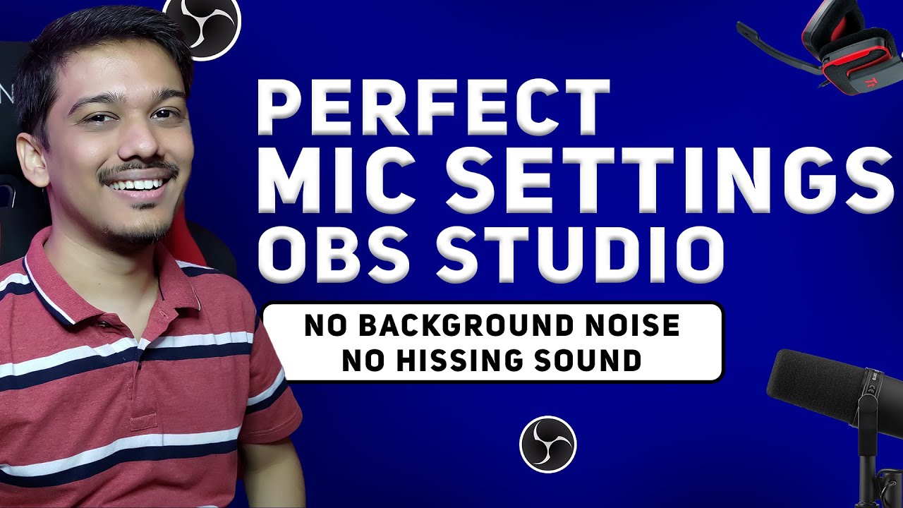 OBS Mic Settings in Hindi | No Background Noise , No Hissing Sound background