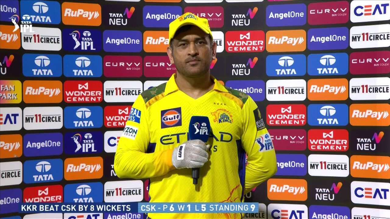 IPL 2025 M25: CSK vs KKR - MS Dhoni Interview