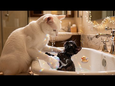 kitten going to school β€β¨ #funforkids #cartoon #animation