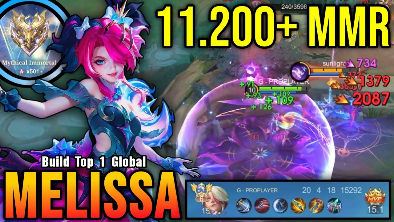 Finally 500+ STARS!! 20 Kills Melissa Insane 11.200+ MMR!! - Road To Top 1 Global Melissa ~ MLBB background