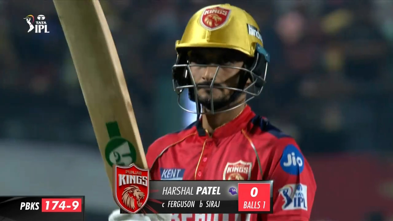 M58: PBKS vs RCB – Harshal Patel Wicket