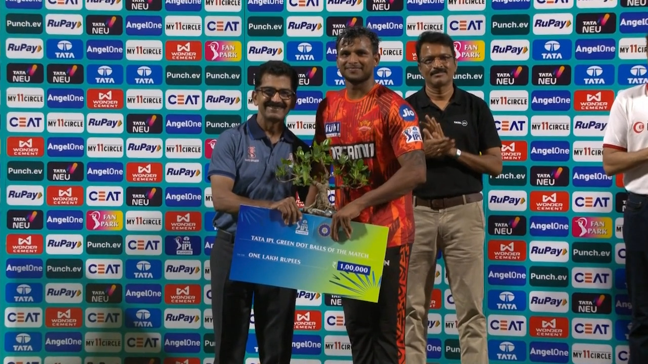 Q2: SRH vs RR – Green Dot Balls of the Match – T Natarajan