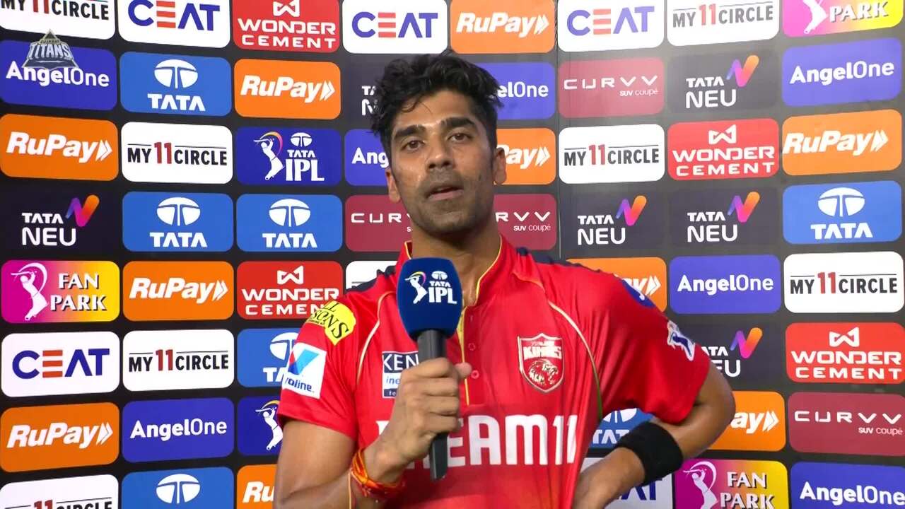 IPL 2025 M05: GT vs PBKS - Shashank Singh Interview background