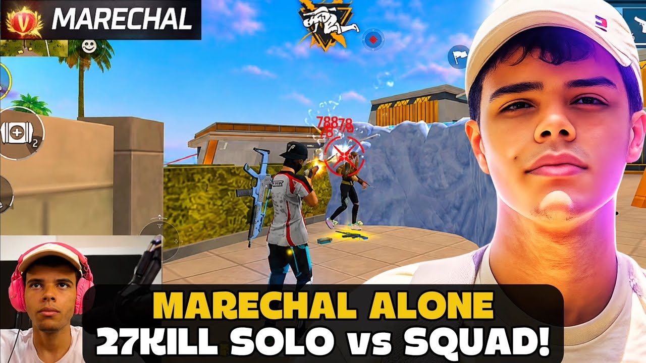 MARECHAL FEZ 27 KILL NO SOLO vs SQUAD COM A SENSIBILIDADE PERFEITA! FREE FIRE - MARECHAL HIGHLIGHTS