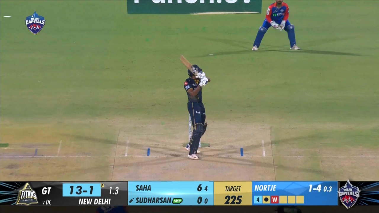 M40: DC vs GT – Sai Sudharsan Six