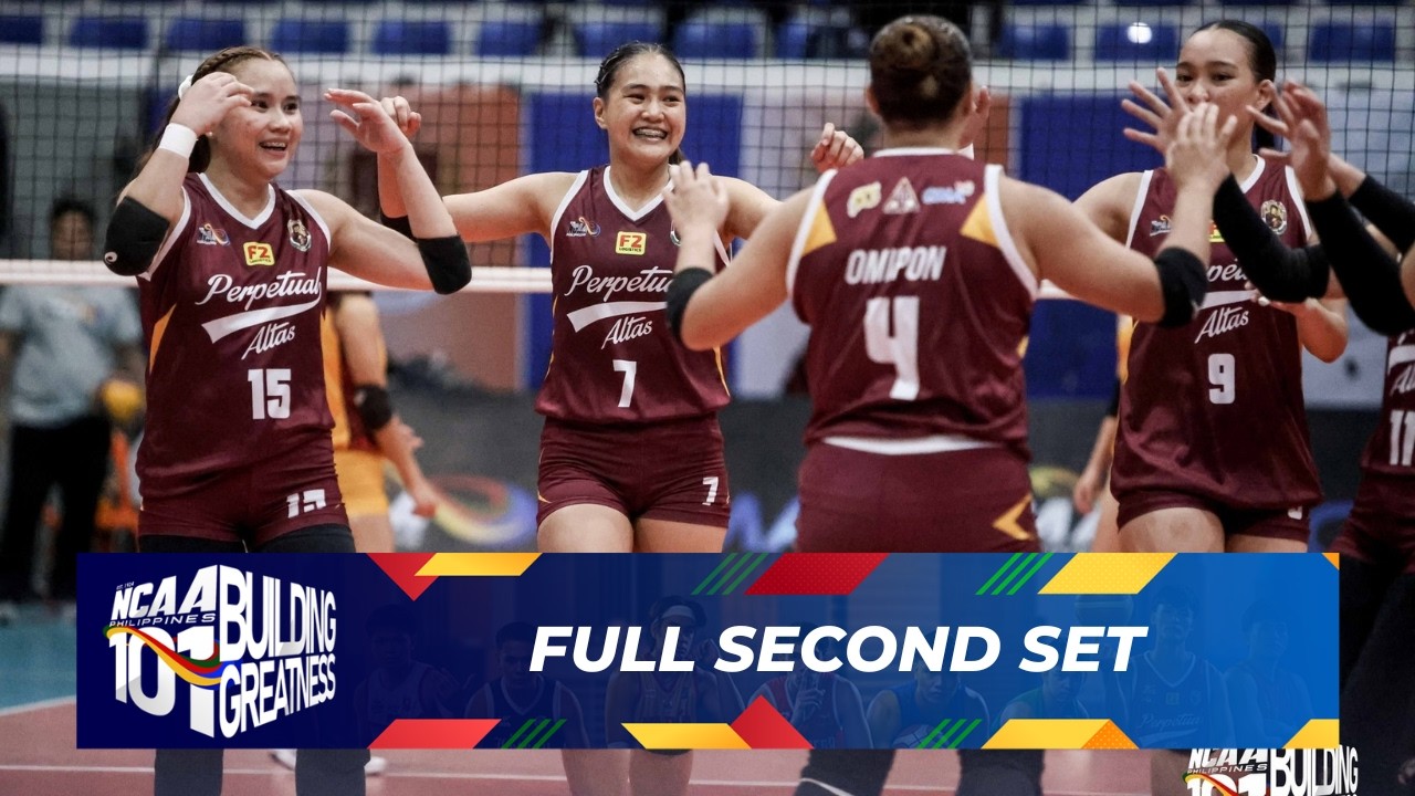 FULL SECOND SET - Perpetual Lady Altas vs Mapua Lady Cardinals | NCAA Season 101