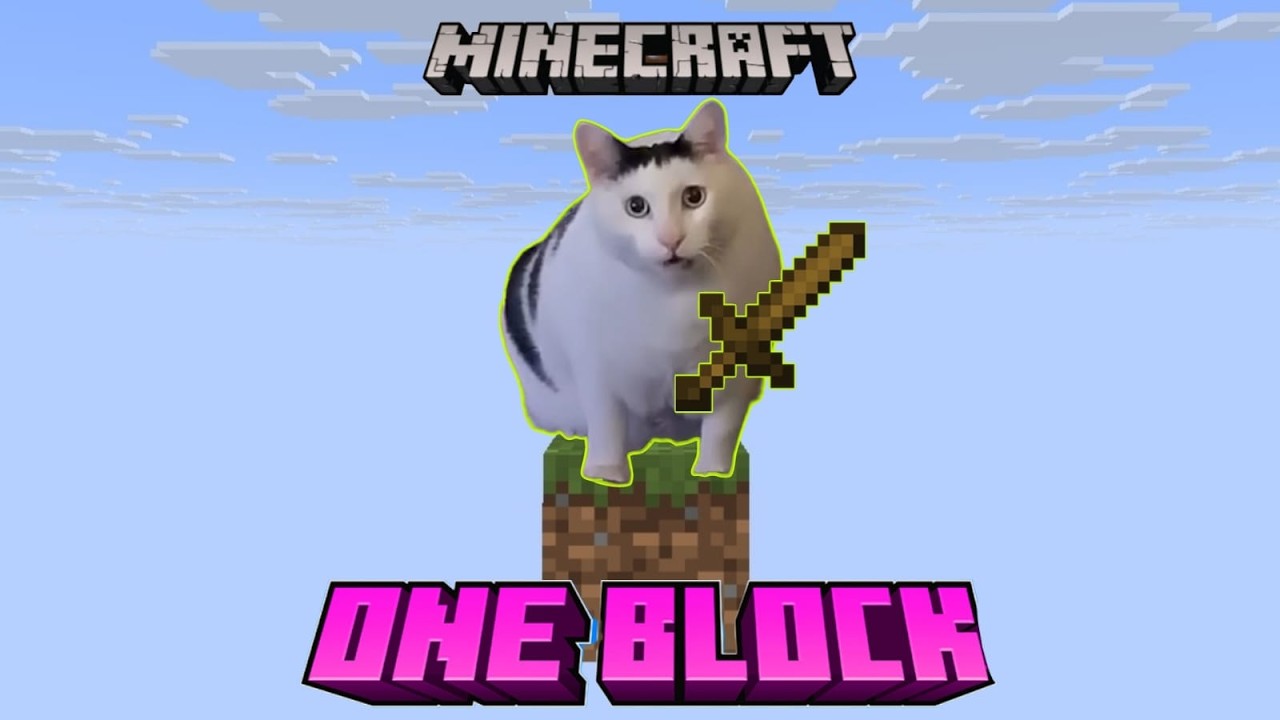 Minecraft One Block Pero Con Gatos (Parte 1)
