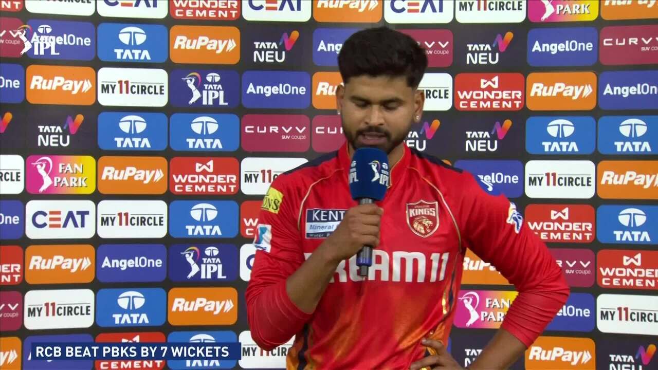 IPL 2025 M37: PBKS vs RCB - Shreyas Iyer Interview background