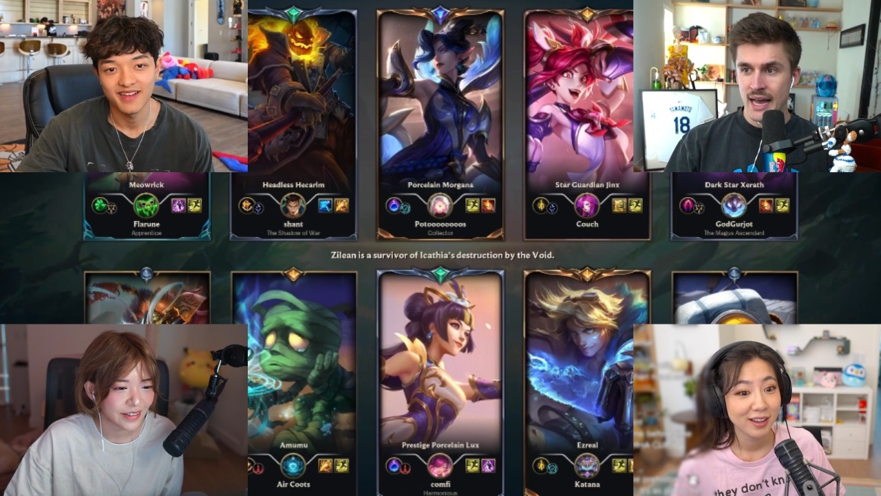 JasonTheWeen Plays League Of Legends With Ludwig, Fuslie, LilyPichu, kkatamina!