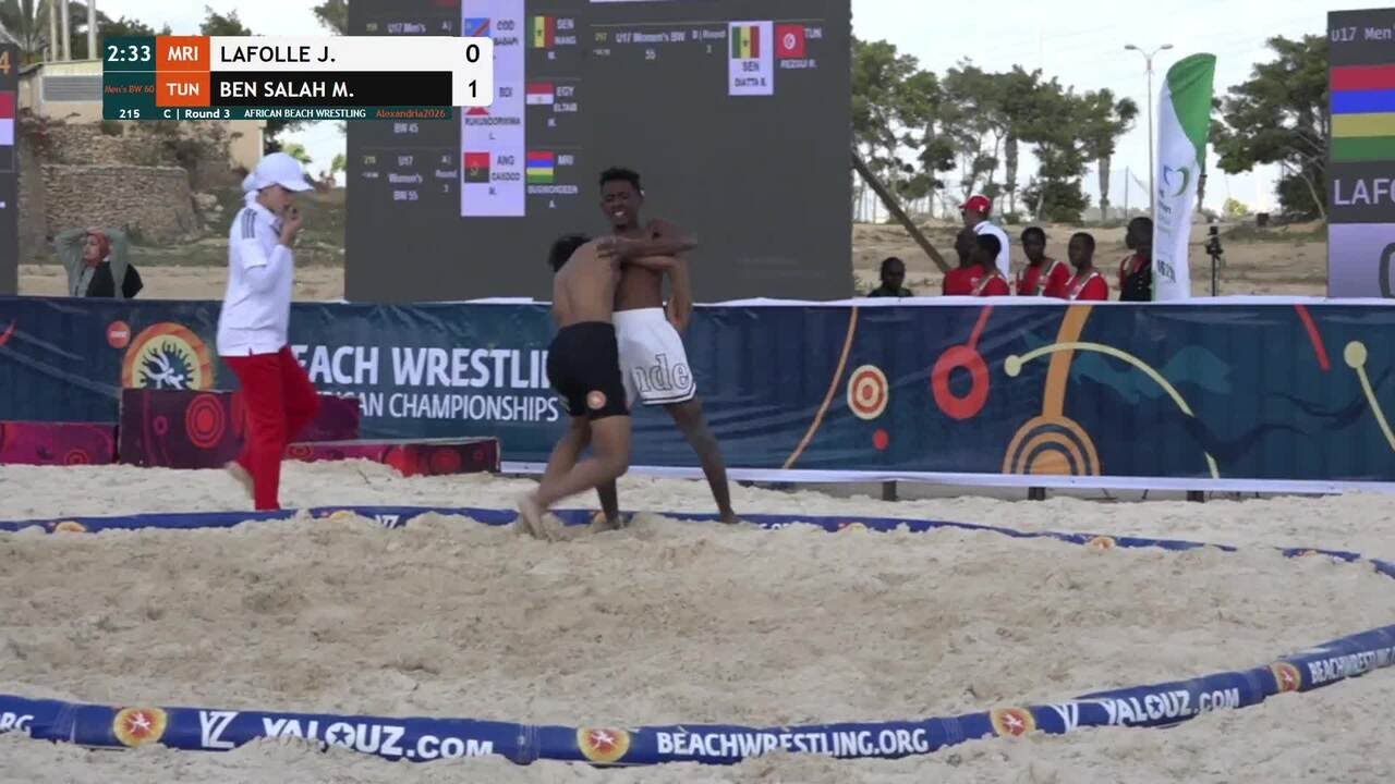 Jean Evano Aurelio LAFOLLE (MRI) vs. Mohamed Rabie BEN SALAH (TUN) • C | Round 3 • Men's BW 60Kg