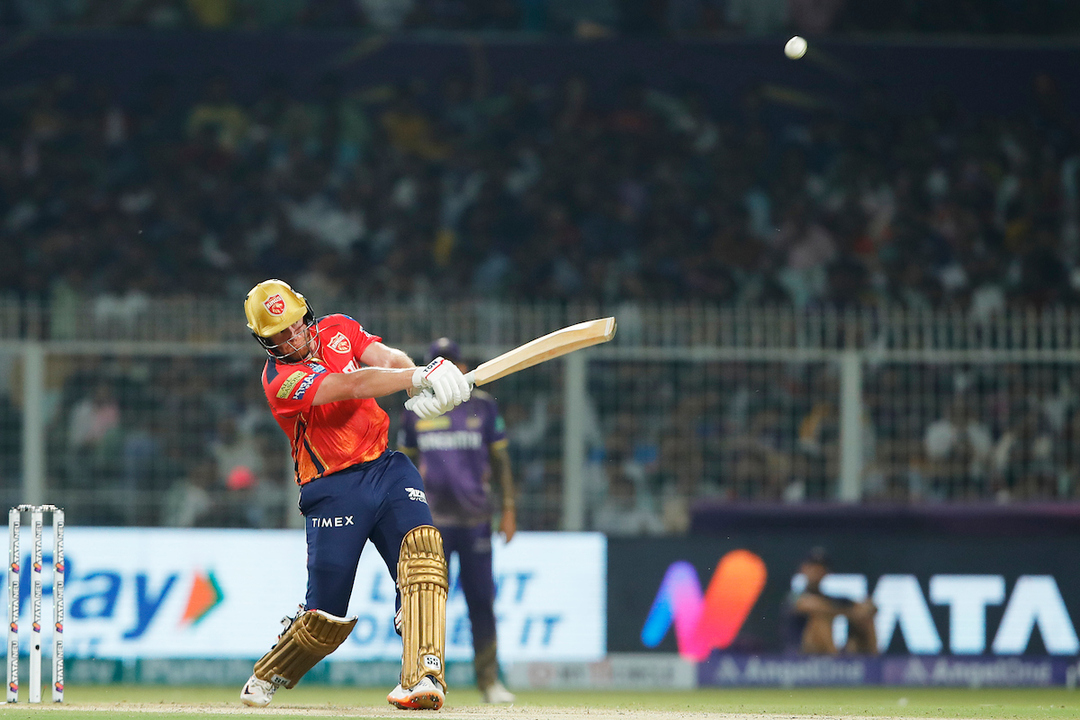 On the attack: Bairstow smashes 4,6,4,4,6 off Anukul