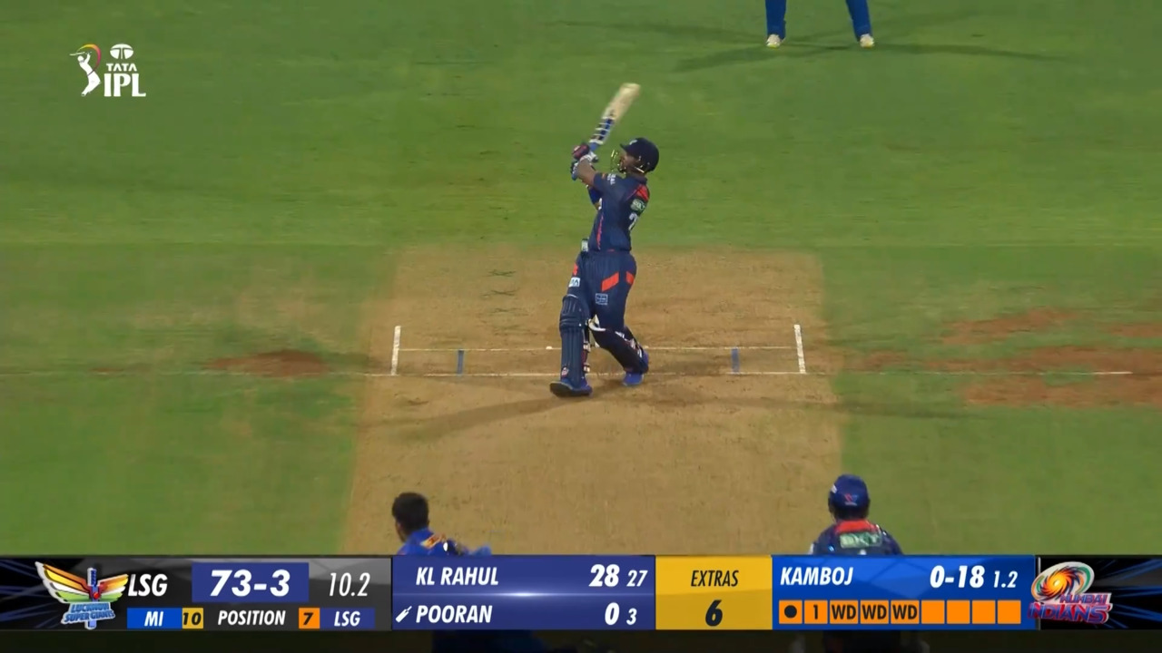 M67: MI vs LSG – Nicholas Pooran Six