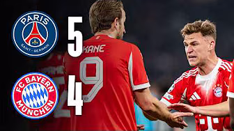 Crazy nine-goal thriller in Paris! | PSG - FC Bayern | Champions League Highlights 🏆