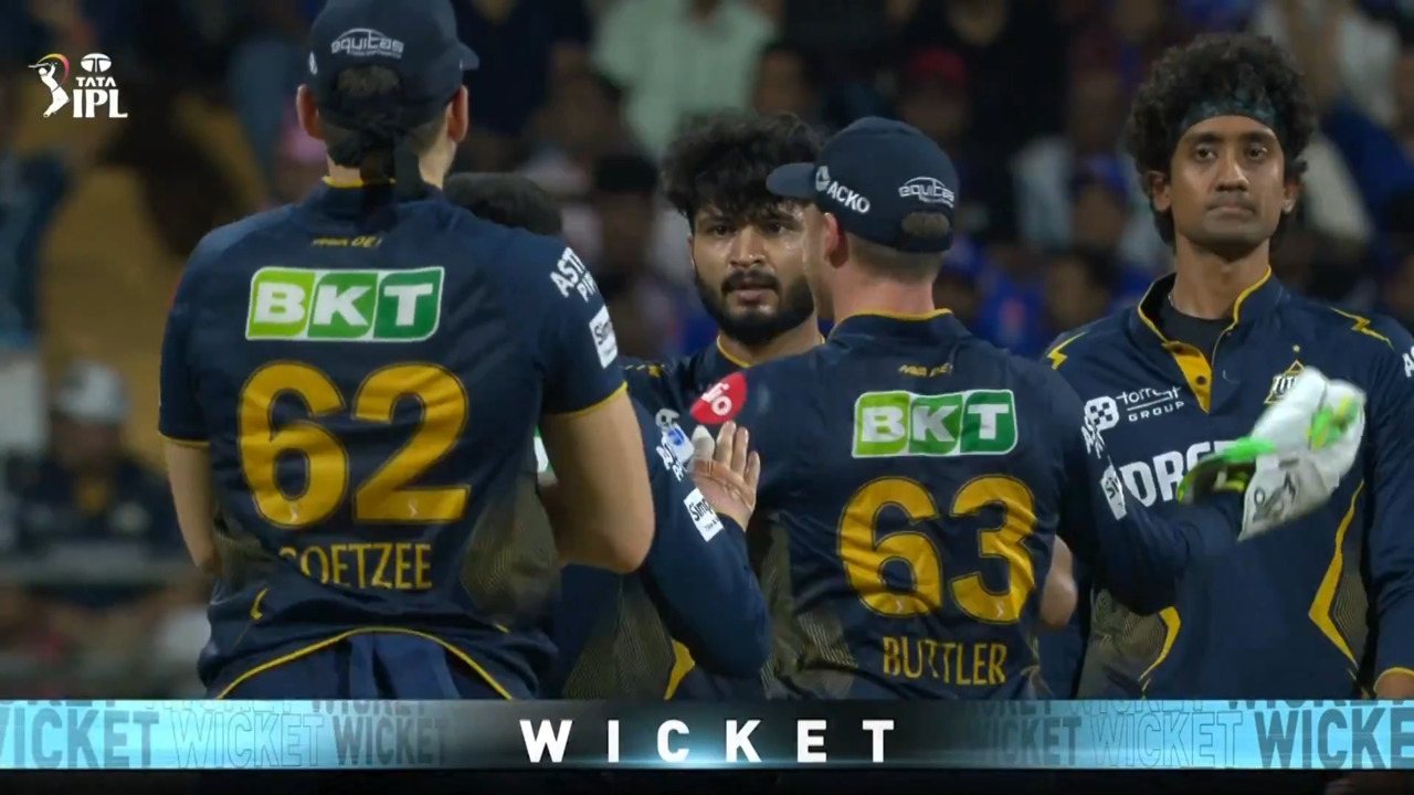 IPL 2025 M56: MI vs GT - Fall of Wickets