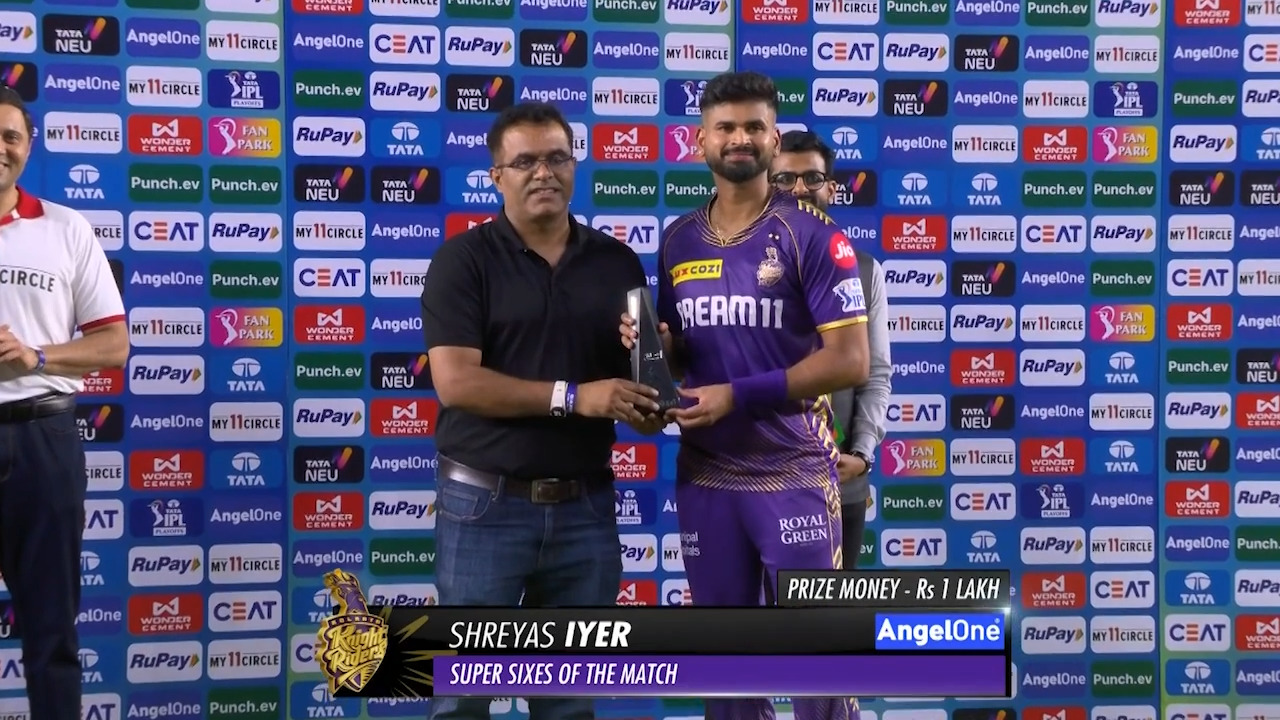 Q1: KKR vs SRH – AngelOne Super 6 of the Match – Shreyas Iyer