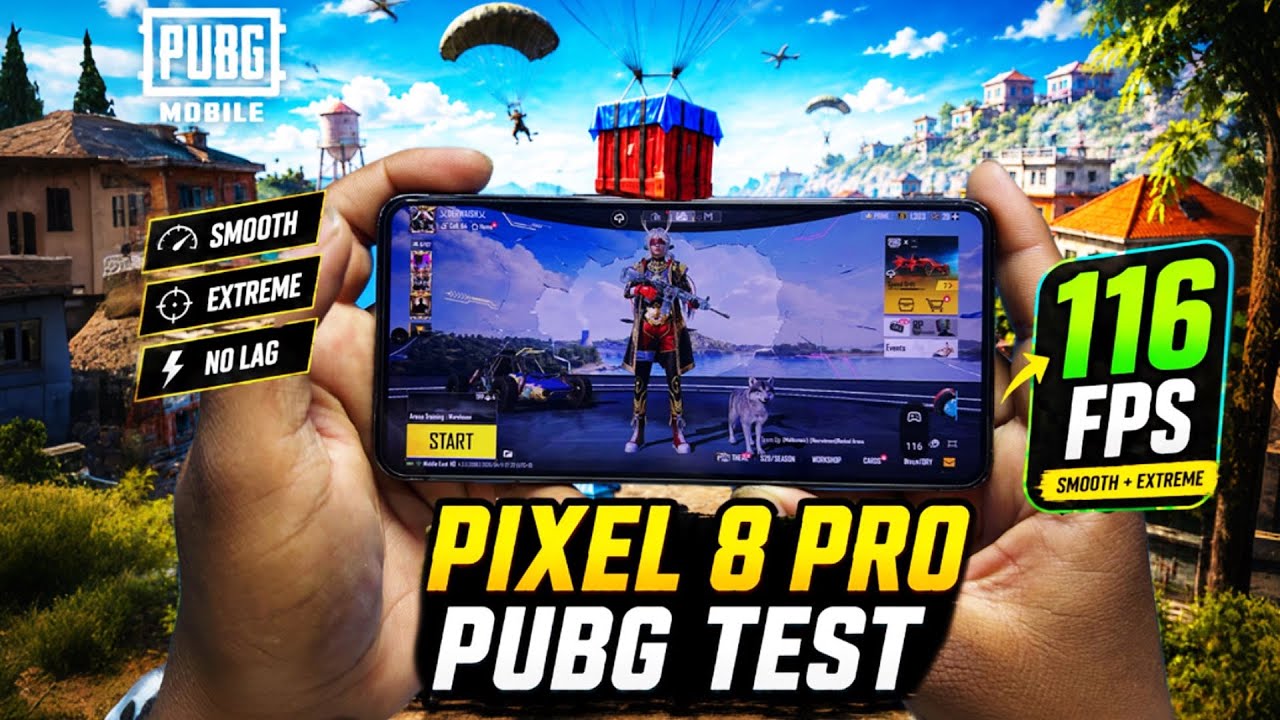 Google Pixel 8 Pro Pubg Test in 2026🔥- 120hz LTPO Gaming Review With FPS Meter