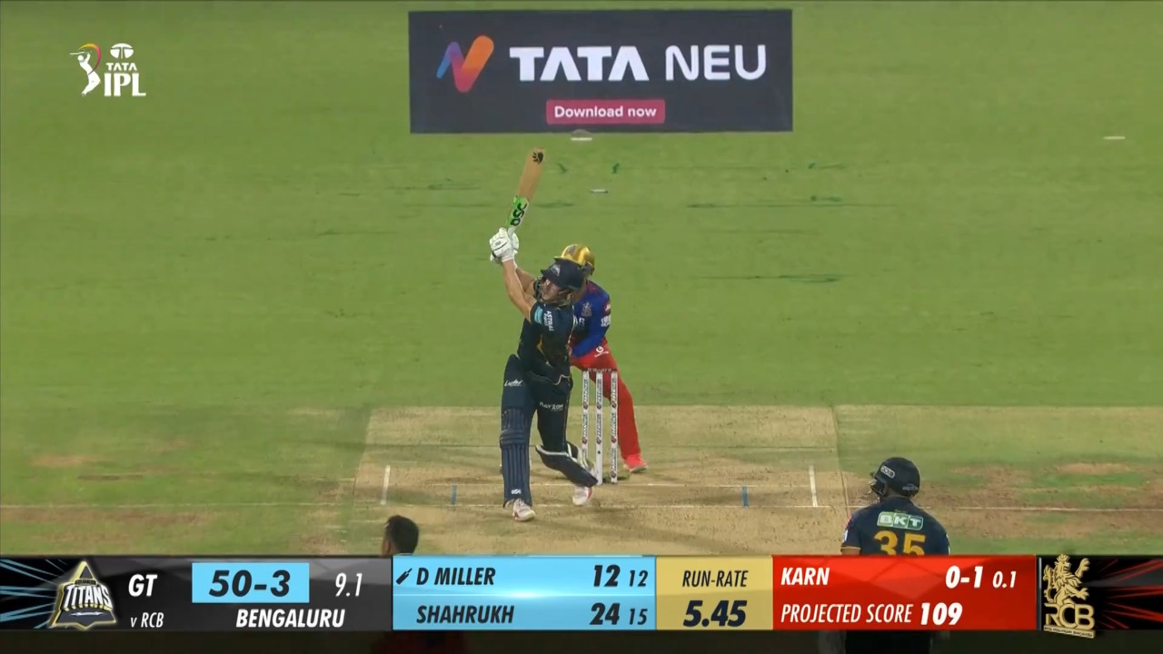 M52: RCB vs GT – David Miller Six background