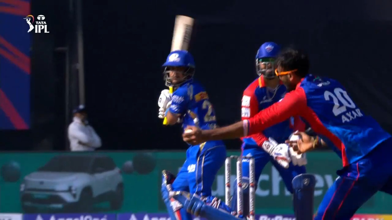 Magnificent Grab! Axar Patel pulls of splendid reflex caught and bowled