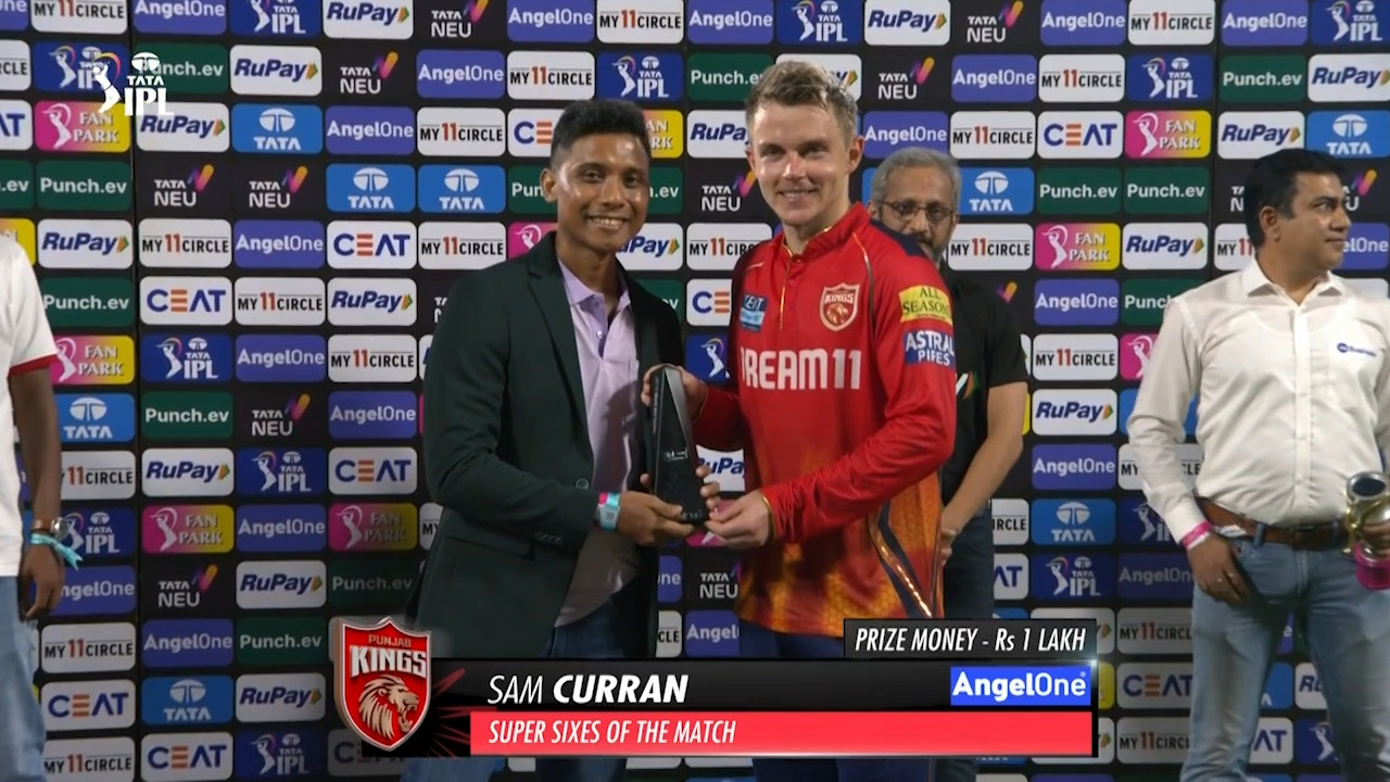 M65: RR vs PBKS – AngelOne Super 6 of the Match – Sam Curran