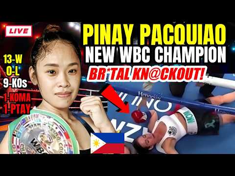 PINAY PACQUIAO! NEW WBC CHAMPION 13W OL 9KOs! LAHAT BRUT@L KN@CKOUT!