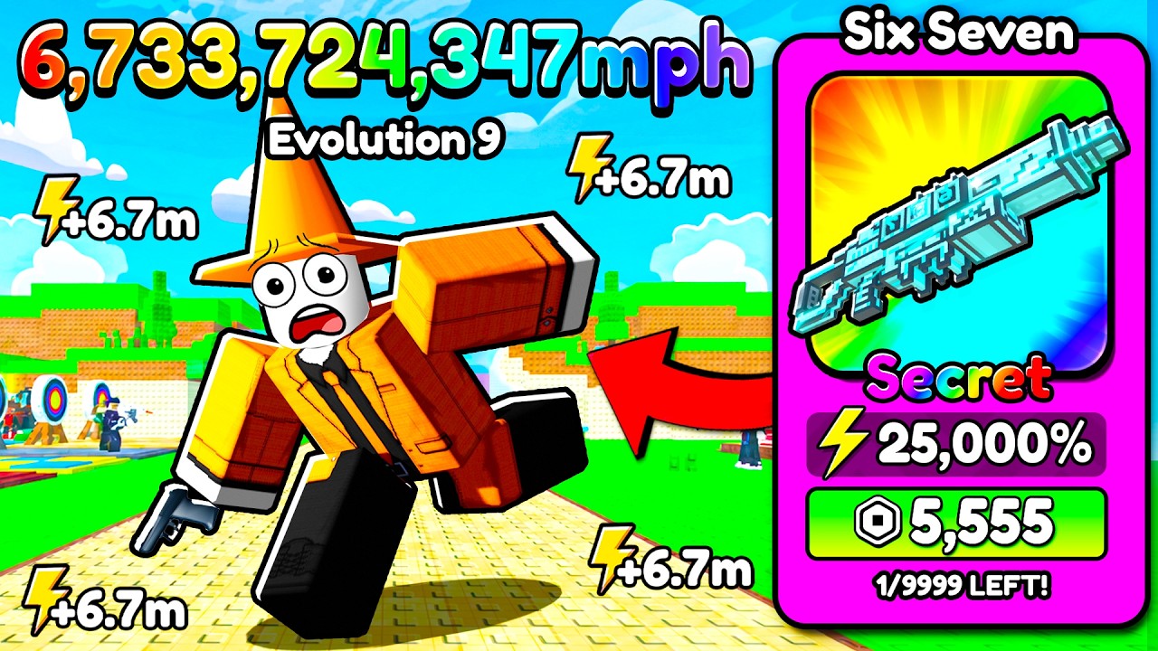 Starting Over as NOOB with BEST GUN in +1 Gun Evolution! (Roblox)