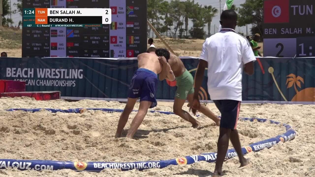 Mohamed Rabie BEN SALAH (TUN) vs. Henrico Pieter DURAND (NAM) • C | Round 1 • Men's BW 60Kg