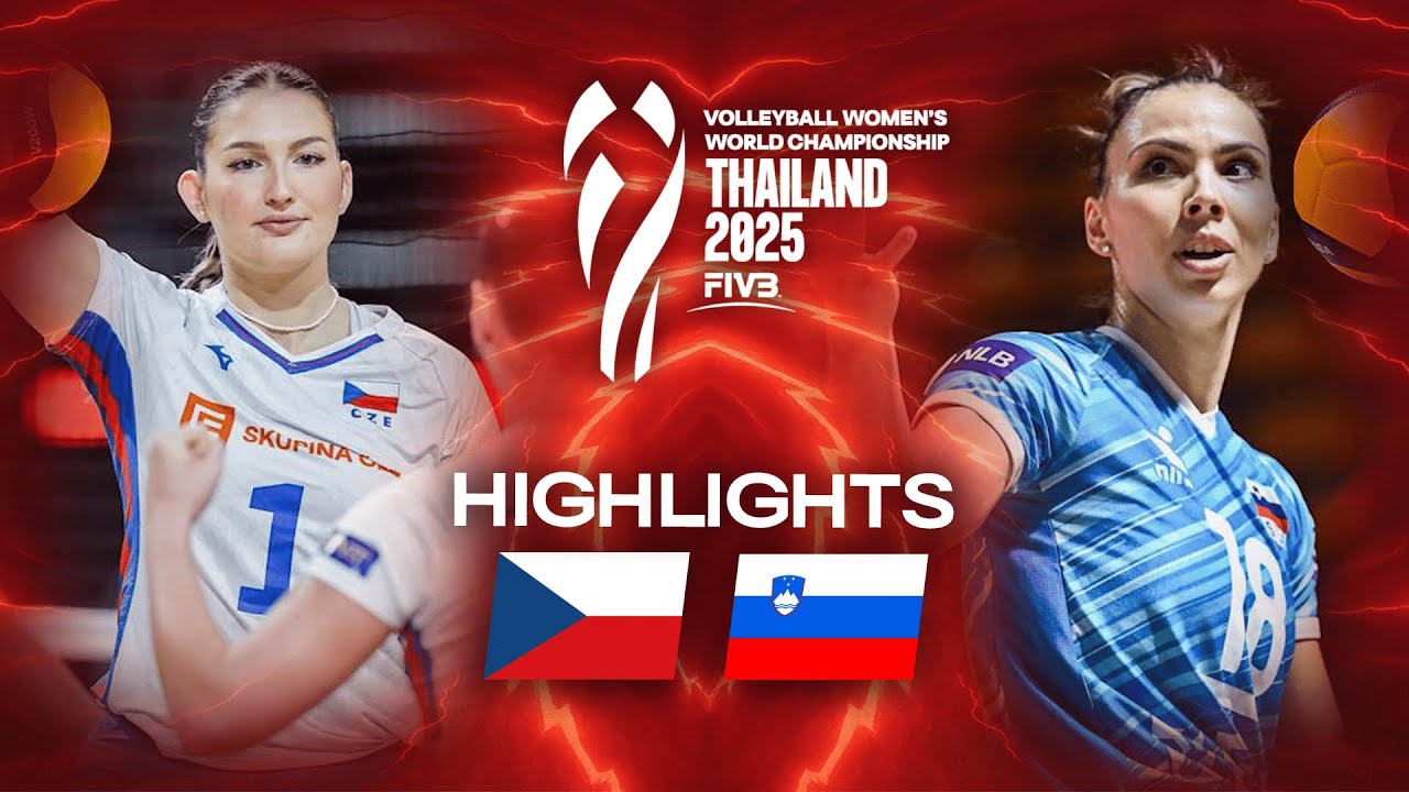 Czechia 🇨🇿 vs. Slovenia 🇸🇮 - Highlights | Women's World Championships 2025 background