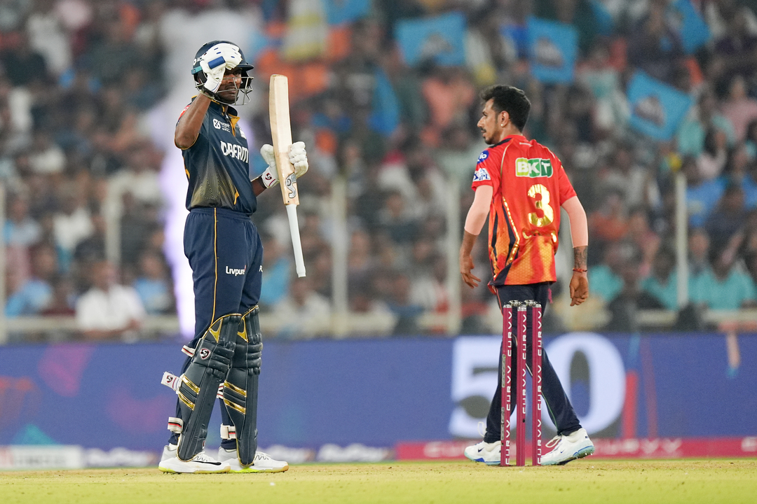 Sai Sudharsan's elegant 74(41) lays the foundation