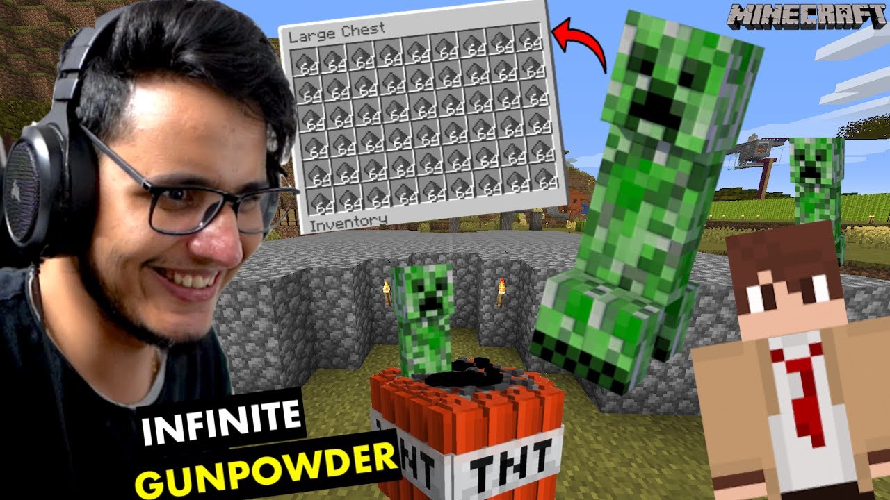 I Made the BEST Creeper Farm in Minecraft background