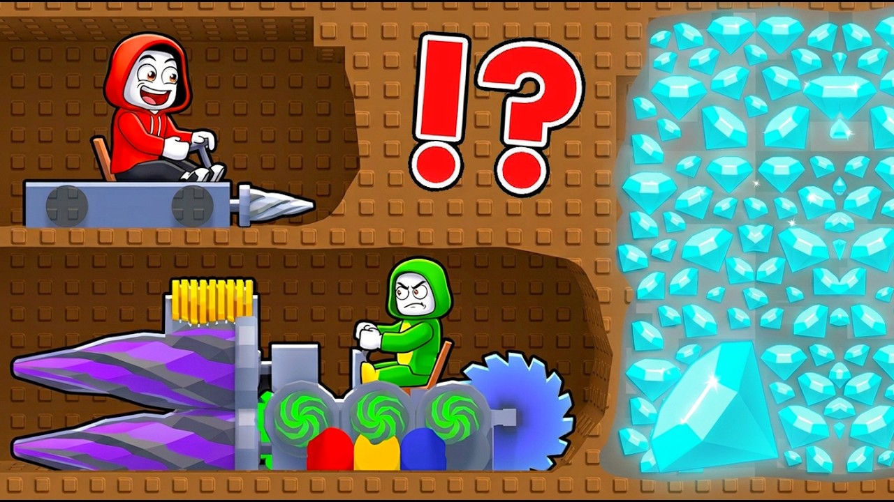 JJ VS Mikey : NOOB VS PRO Biggest MINING MACHINES Challenge in Roblox