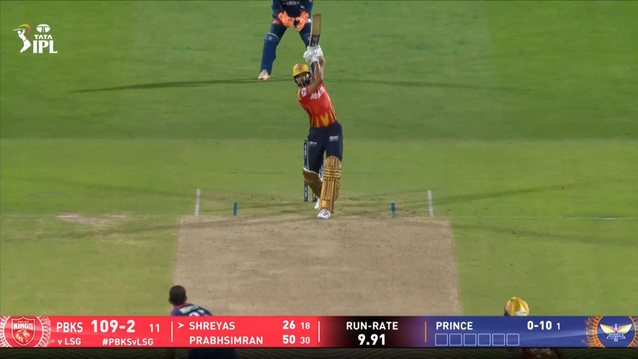 IPL 2025 M54: PBKS vs LSG - Shreyas Iyer Six