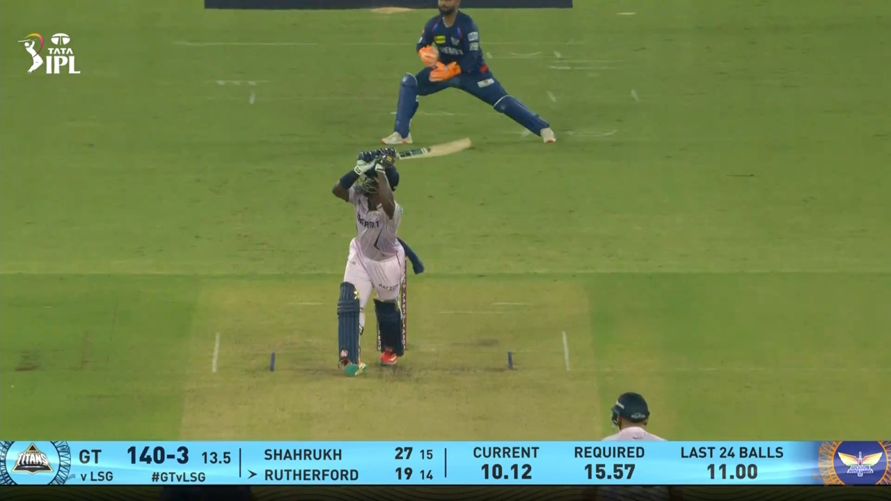 IPL 2025 M64: GT vs LSG - Sherfane Rutherford Six