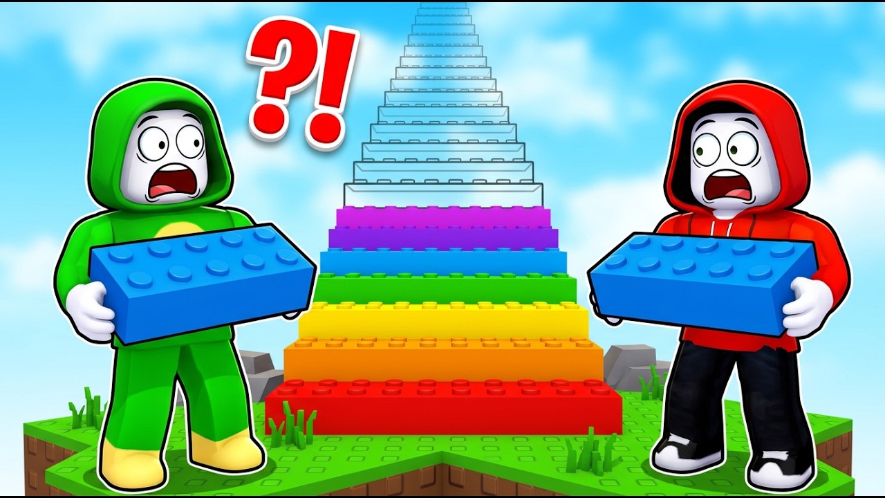 We Build RICHEST 💸1 Step = $1 STAIRS To Heaven in Roblox