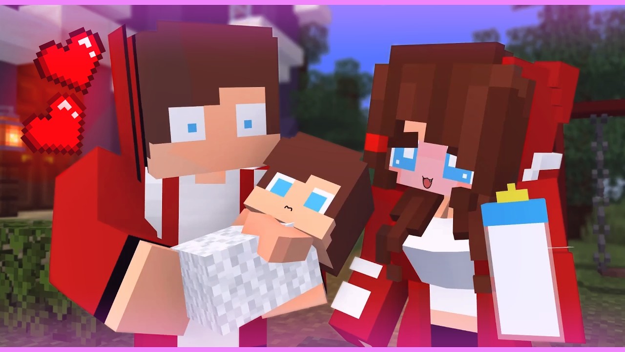 MAIZEN : JJ and JJ Sister Became Family! - Minecraft Animation JJ & Mikey