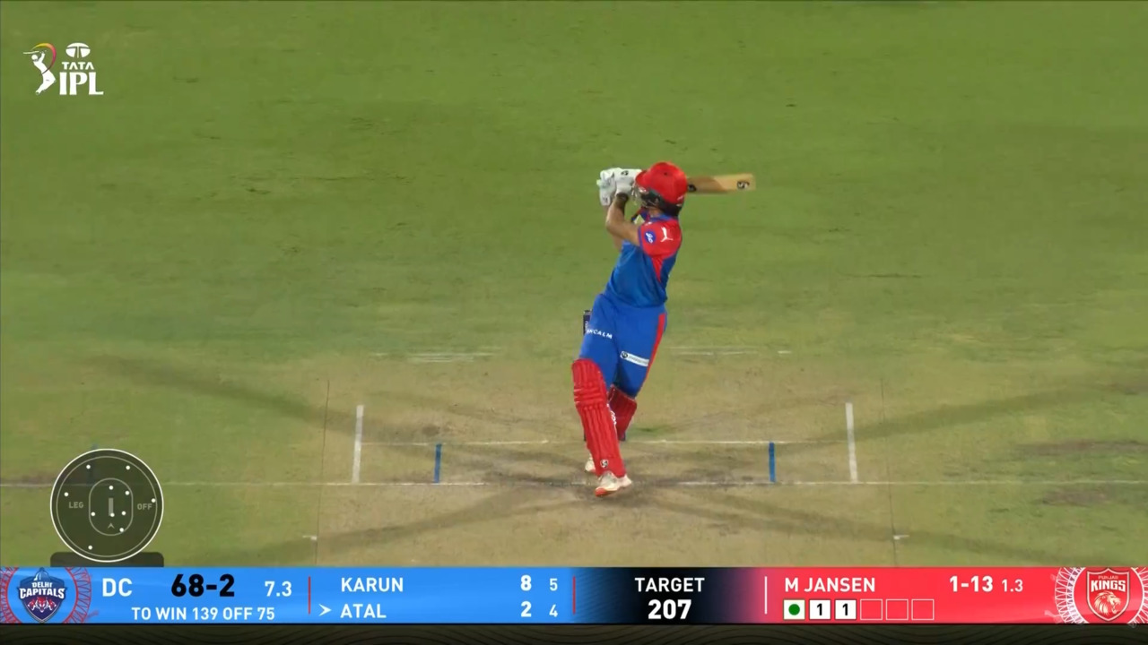 IPL 2025 M66: PBKS vs DC - Sediqullah Atal Six