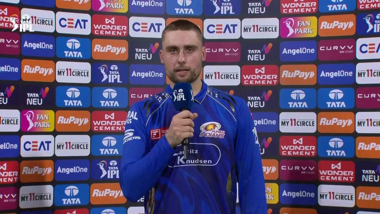 IPL 2025 M33: MI vs SRH - Will Jacks Interview background