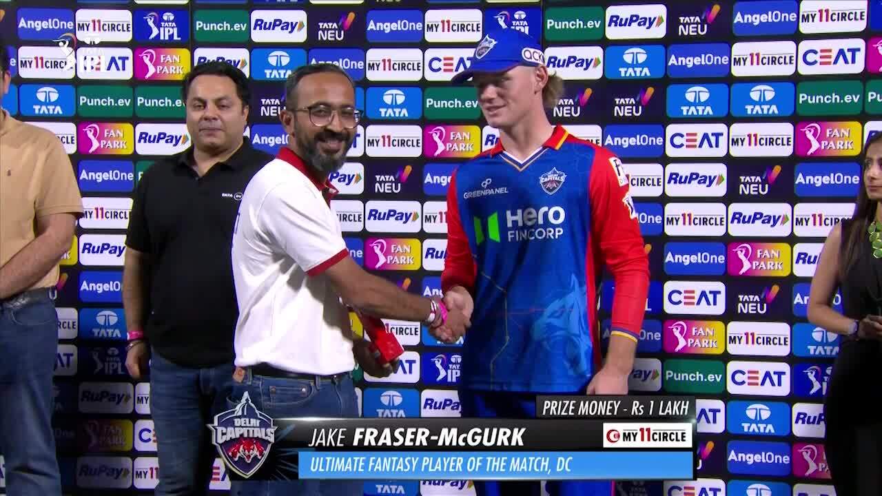 M43: DC vs MI – My11Circle Ultimate Fantasy Player of the Match – Jake Fraser-McGurk