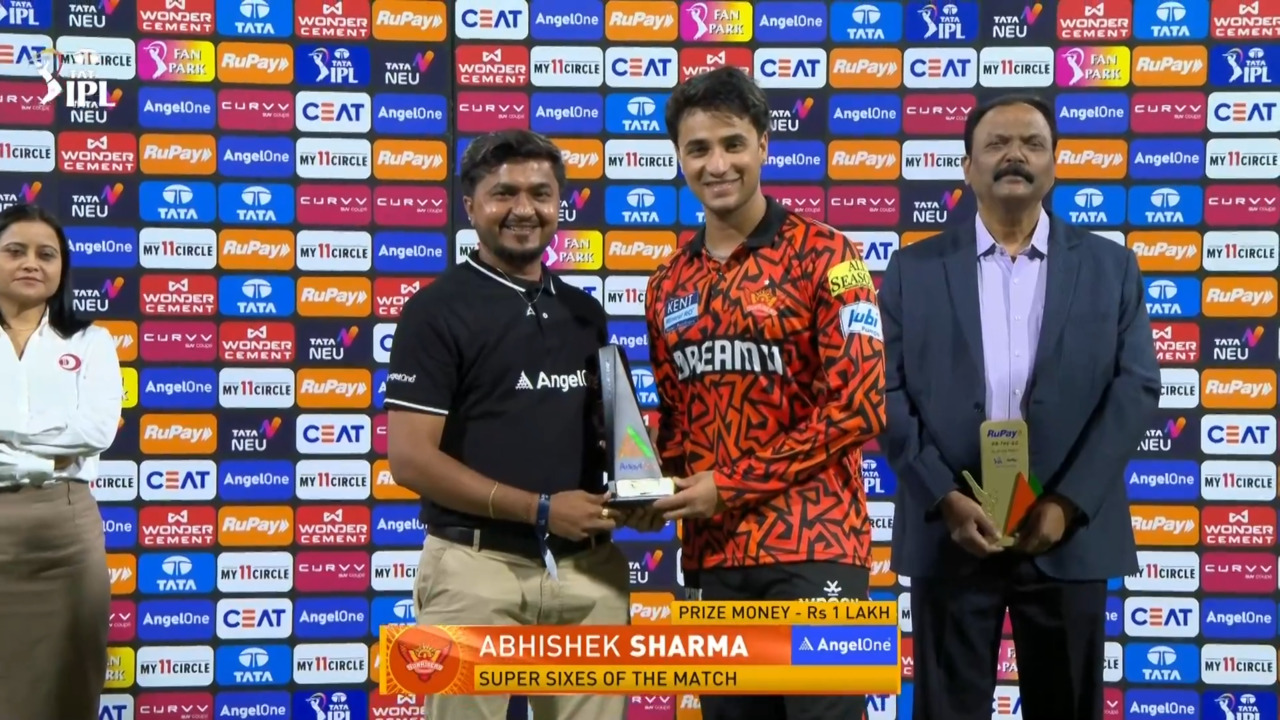 IPL 2025 M61: LSG vs SRH - Angel One Super Sixes of the Match - Abhishek Sharma